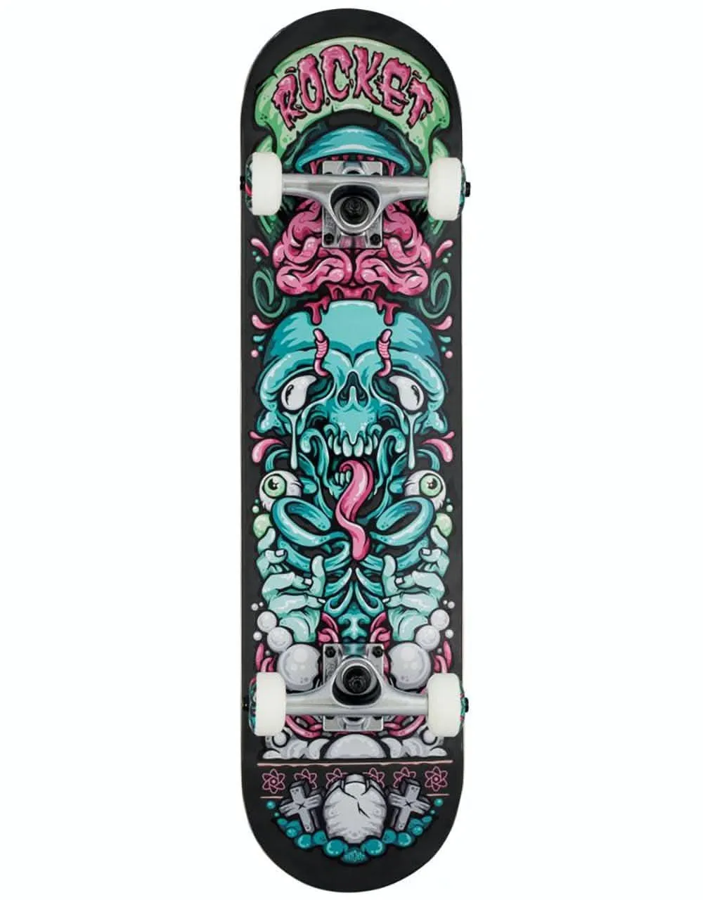 Rocket Bones Pile-Up Complete Skateboard - 7.75