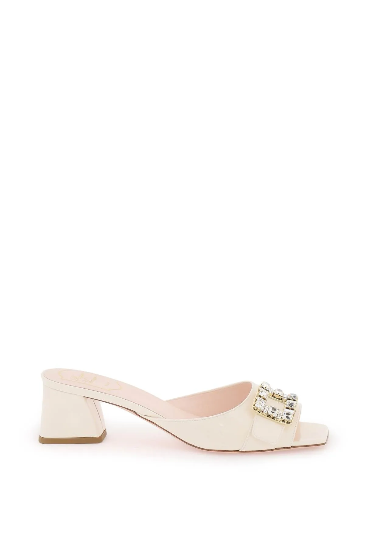ROGER VIVIER très vivier patent leather mules with