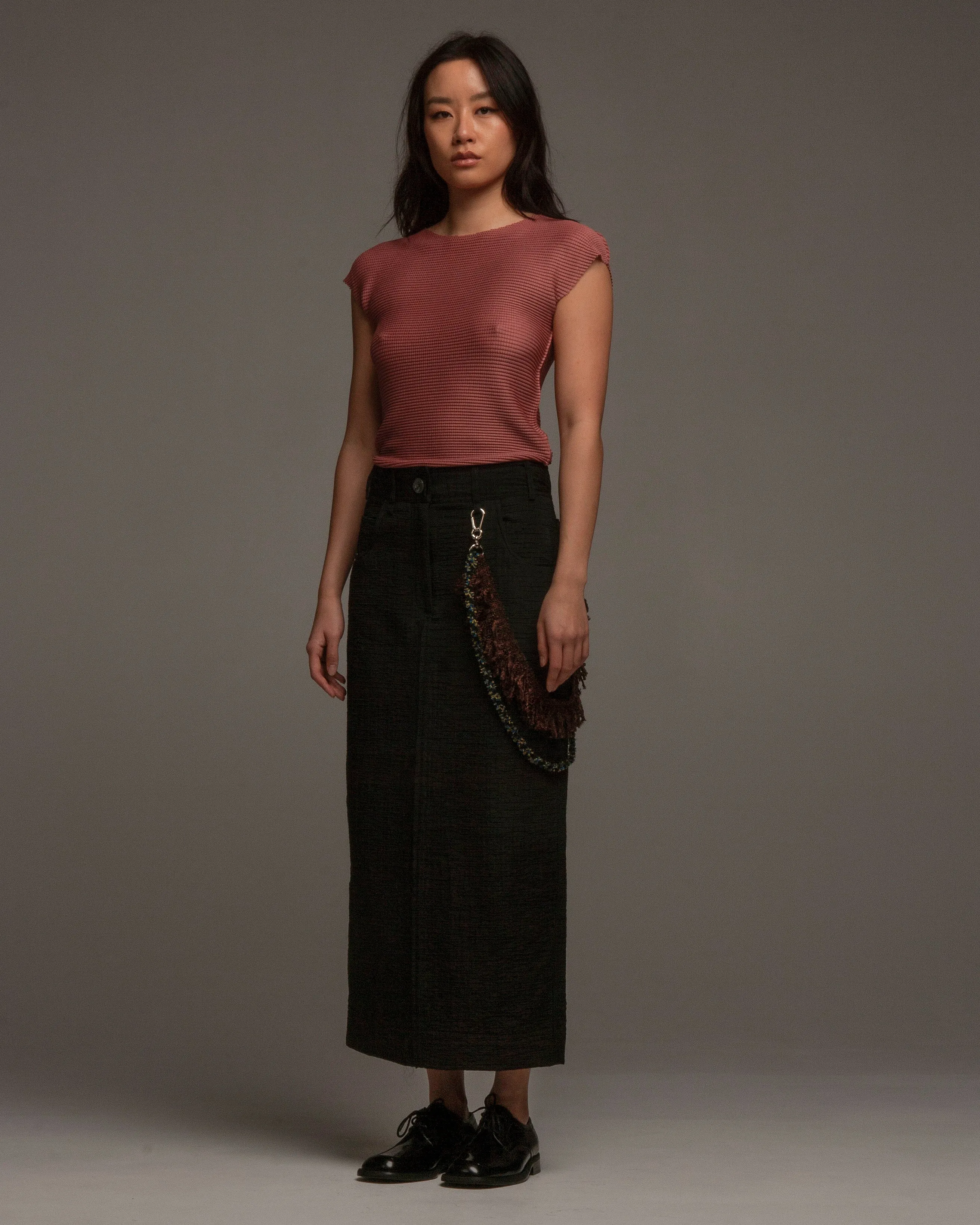 Rose Soft Micropleated Sleeveless Top