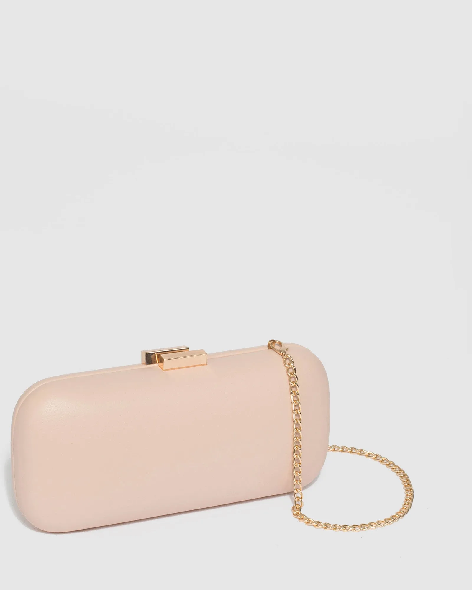 Rosie Nude Hardcase Clutch Bag