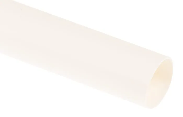 RS PRO Heat Shrink Tubing, White 9.5mm Sleeve Dia. x 1.2m Length 2:1 Ratio