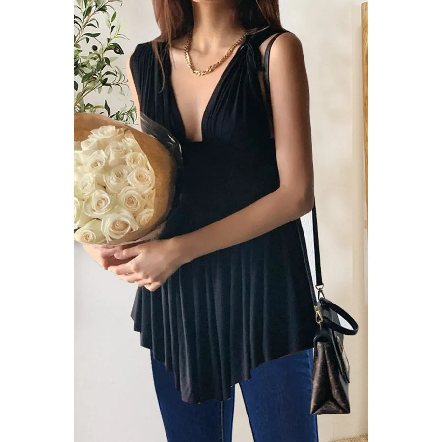 Ruched Wide Strap Tank
