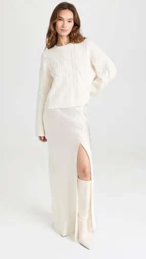Sablyn   Isabella Satin Skirt 