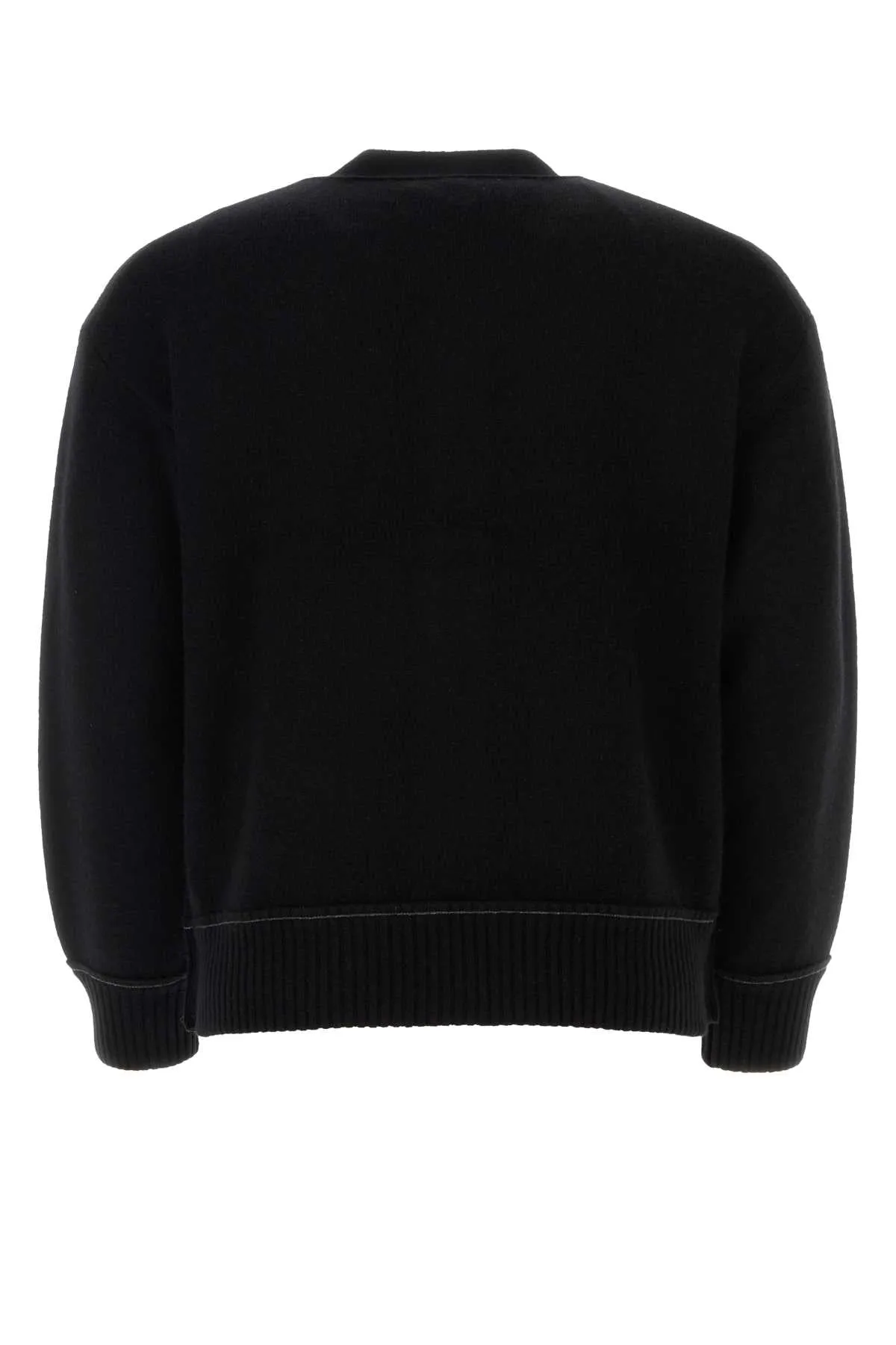 Sacai Black Cashmere Blend Cardigan
