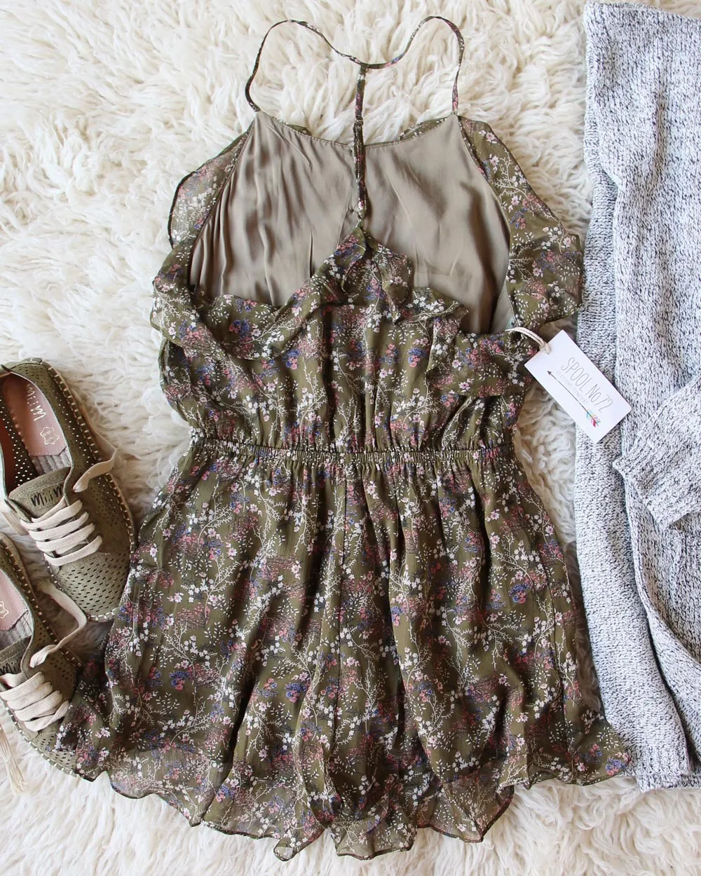 Sageland Romper in Sage