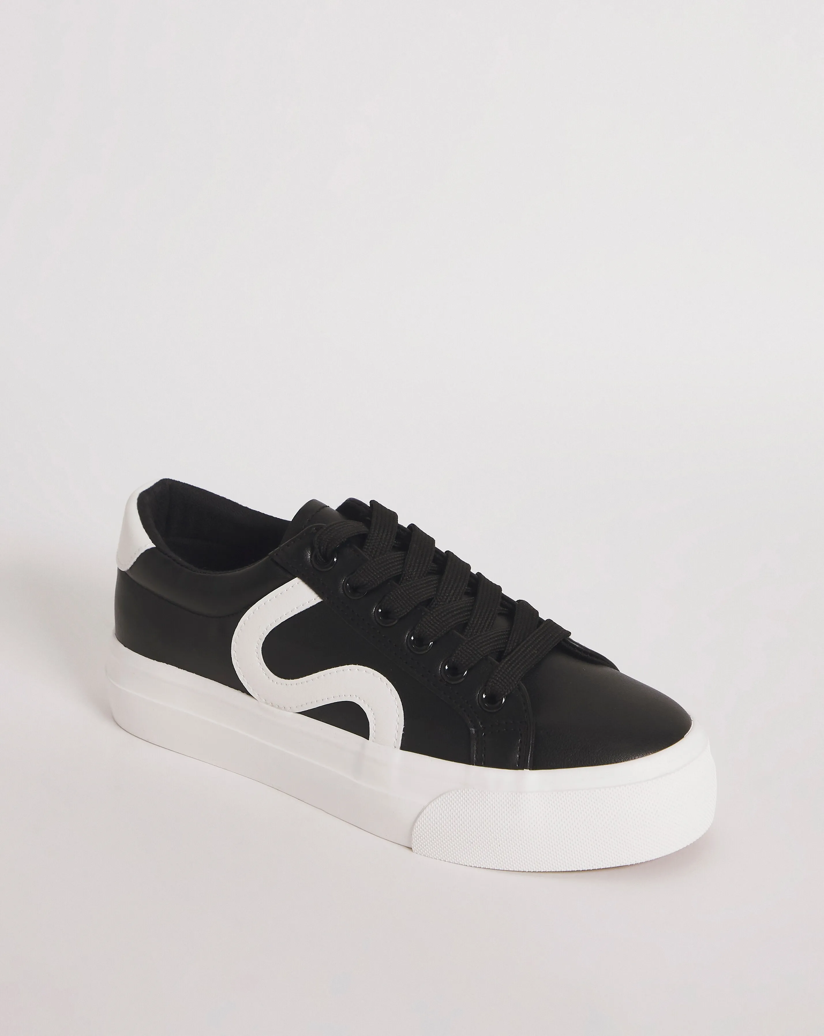 Sahara S Side Panel Trainers Wide E Fit | Simply Be