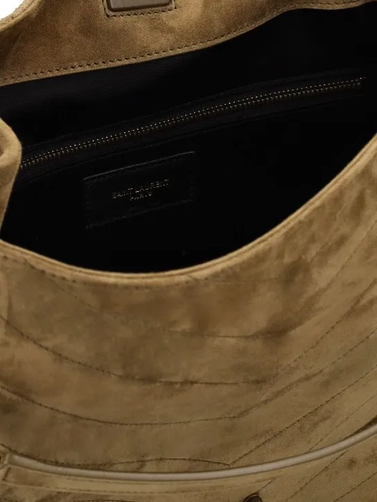 Saint Laurent   Medium Niki suede shoulder bag 