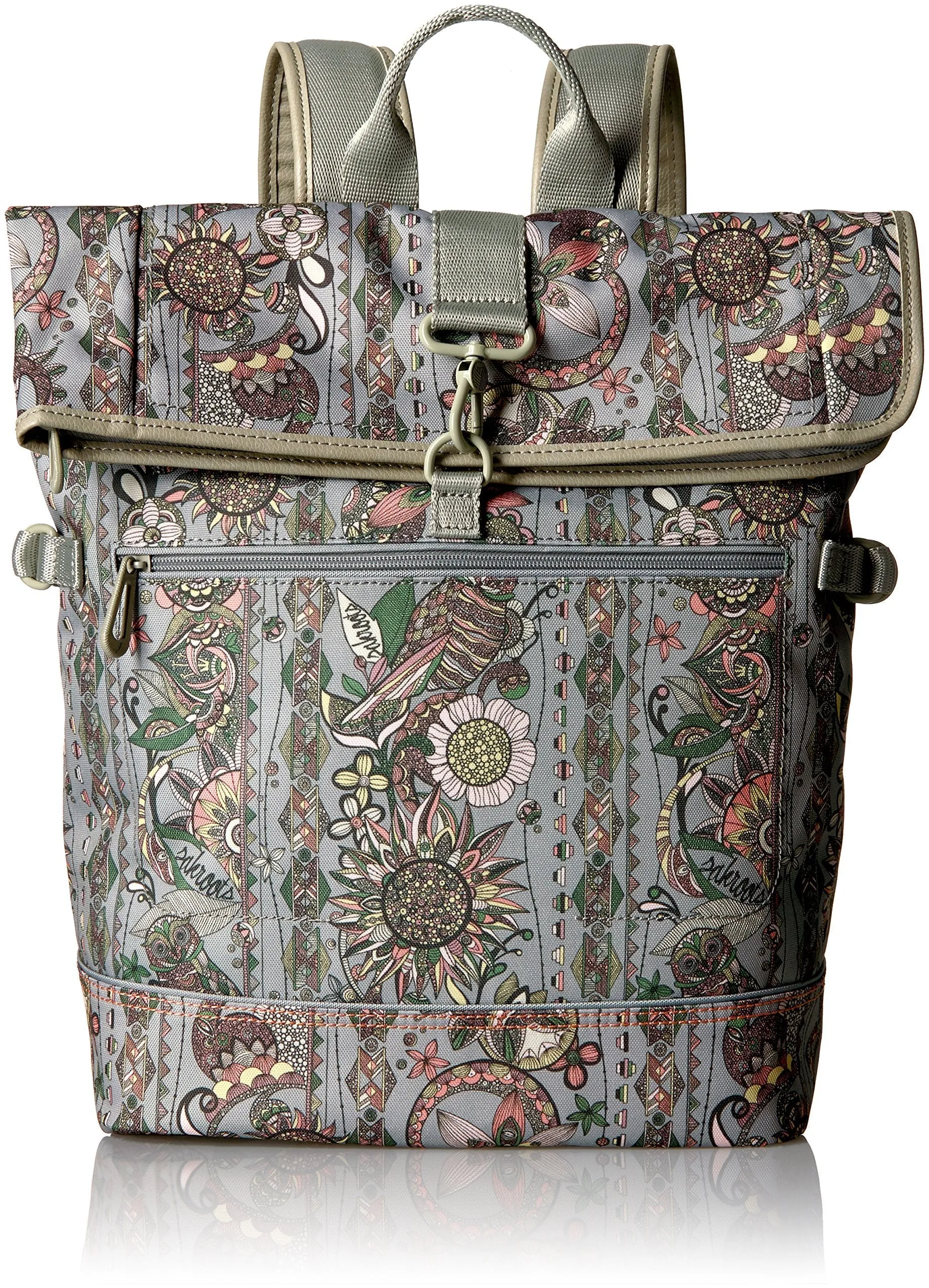 Sakroots Women's New Adventure Nylon Roll Top Backpack