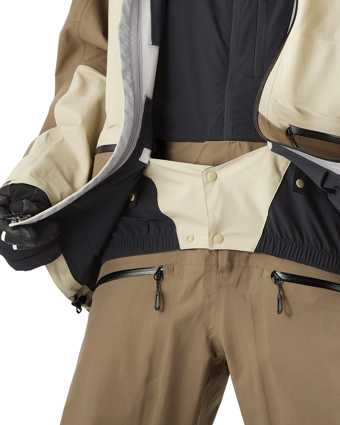 Salomon Absolute 3L Snow Jacket - White Pepper Shitake