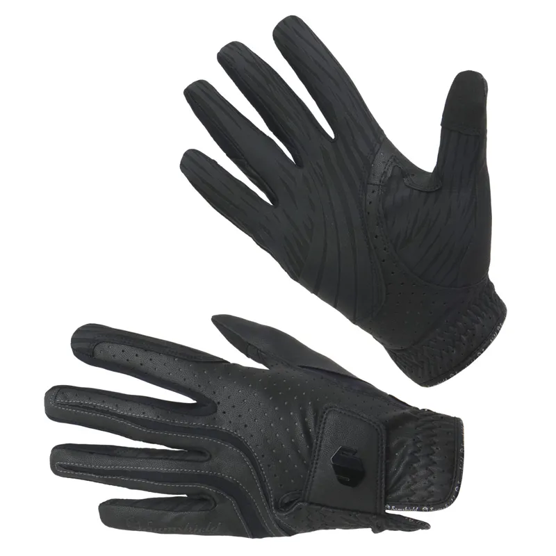 Samshield V-Skin Blazon Riding Gloves - Black/Black Shiny