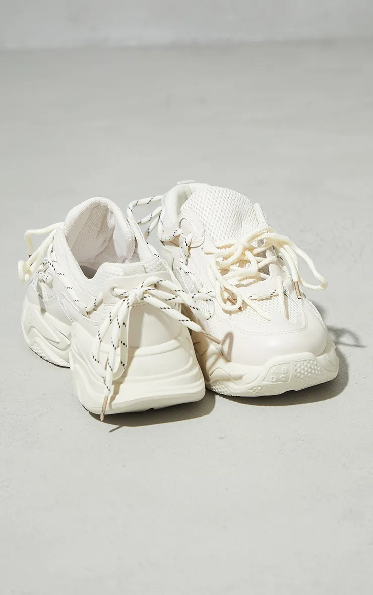 Sand Hiker Lace Up Double Sole Chunky Trainers