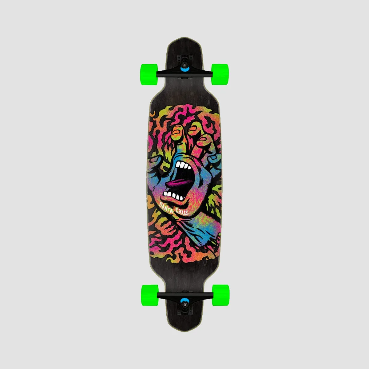 Santa Cruz Obscure Hand Drop Down Cruiser Skateboard Multi - 37.52"