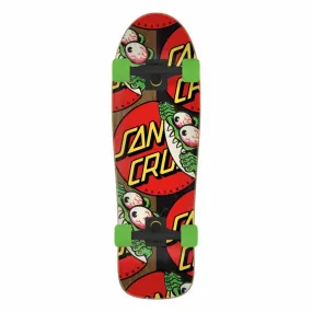 Santa Cruzer Complete Skateboard Beware Dot Shaped Red/Multi 9.7