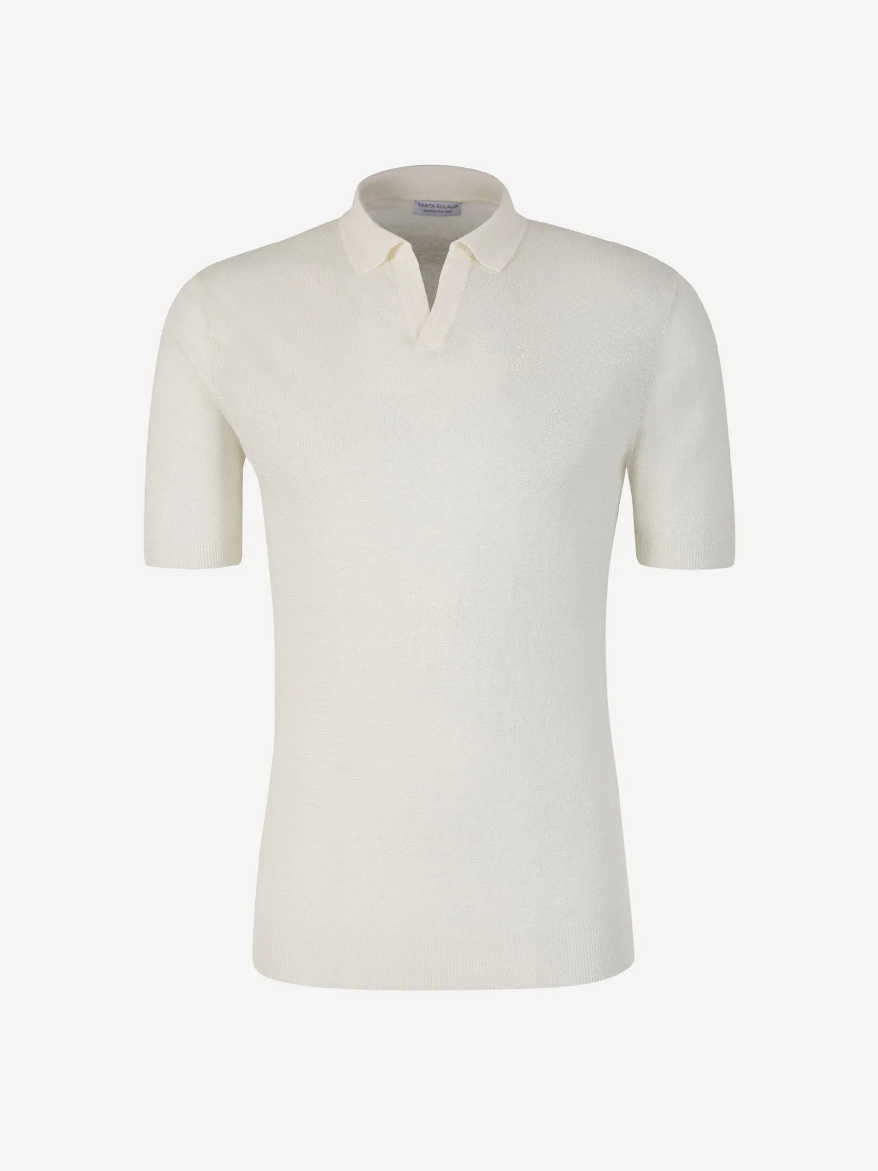 Santa Eulalia Linen Knit Polo 