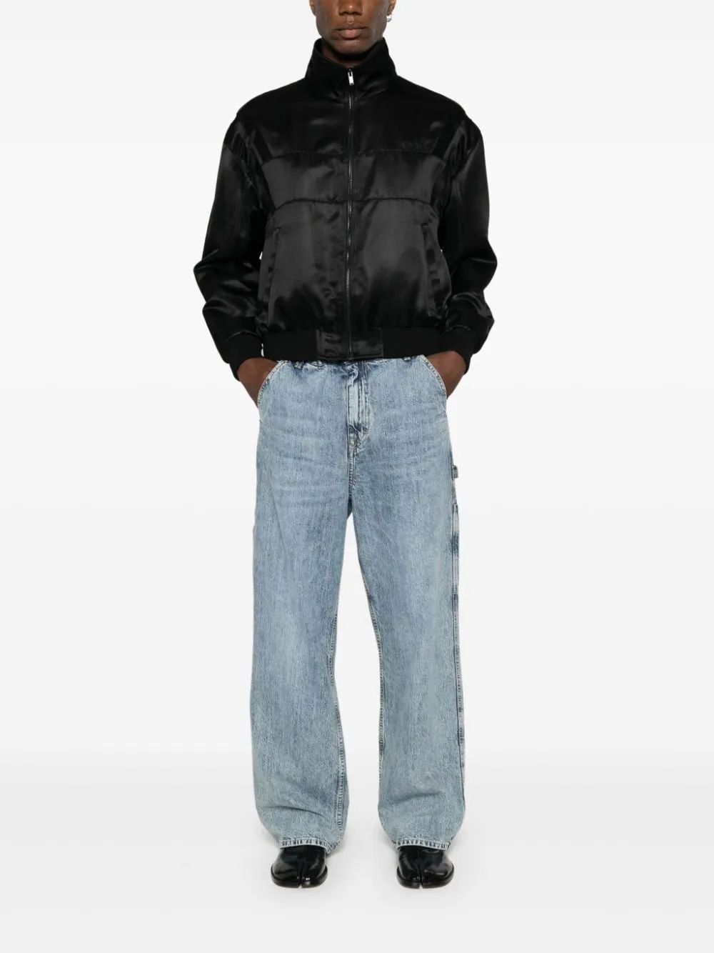 Satin Bomber Jacket