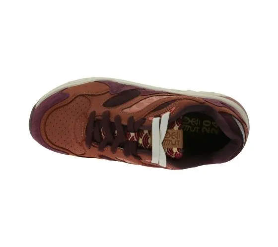 Saucony Grid Shadow 2 Year of the Dragon Baskets en cuir véritable pour hommes S70808-1 Marron rouille/Multicolore