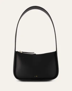 SCOUT SHOULDER BAG BLACK LEATHER