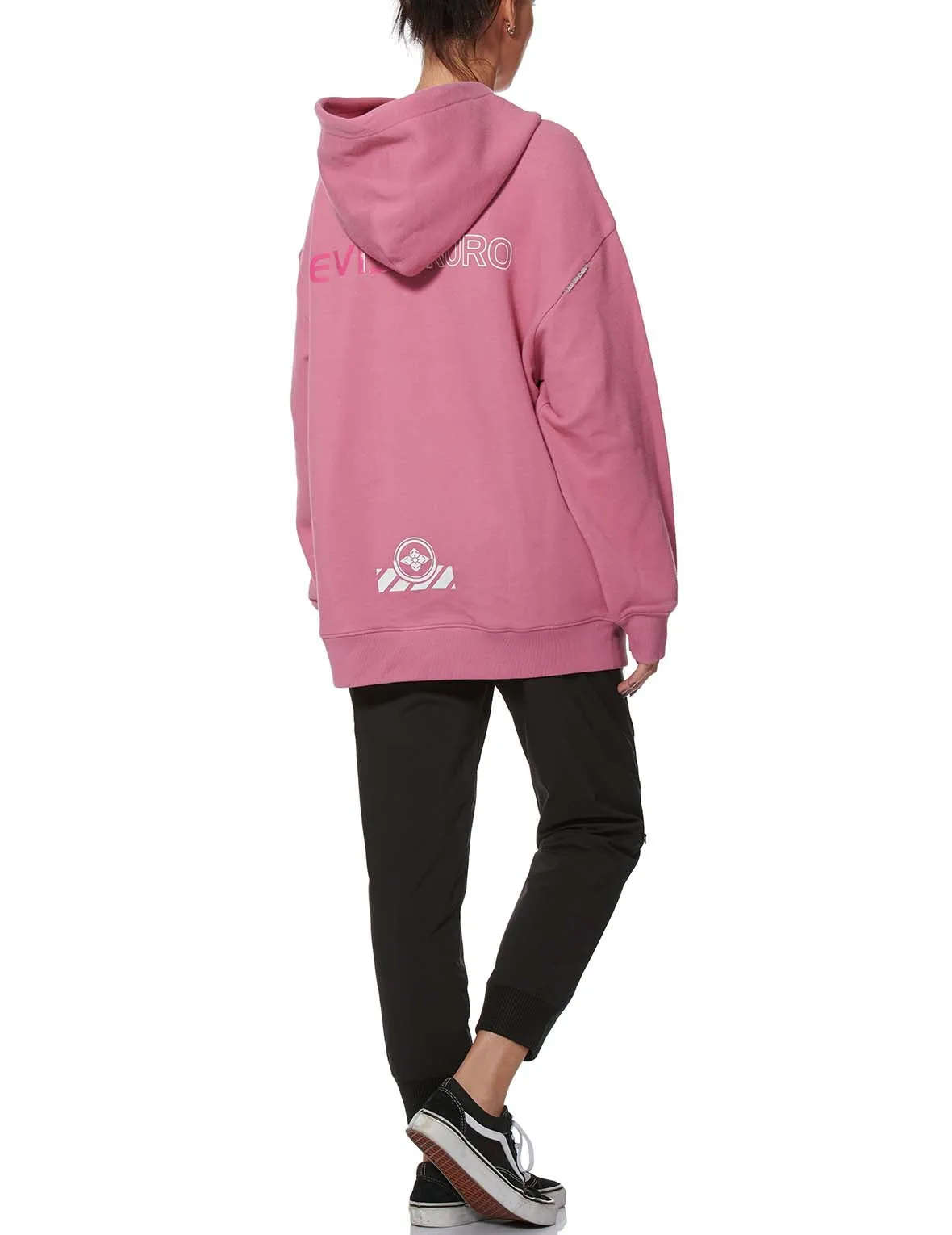 Seagull Print Oversized Hoodie