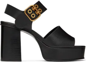 See by Chloé Black Lexy Heeled Sandals