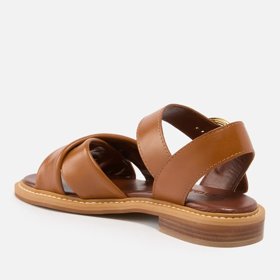 See By Chloé Women's Lyna Leather Flat Sandals - 7 | Coggles