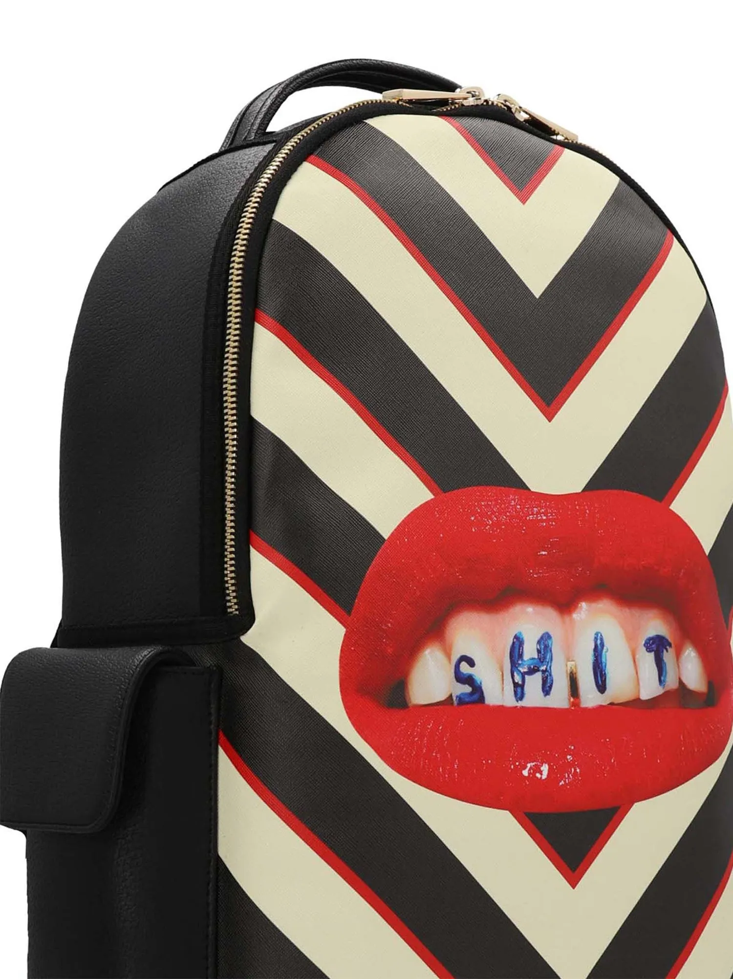 Seletti    Seletti 'Lipstick Black' Septic X Toiletpaper Backpack