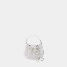 SELF PORTRAIT  Crescent Bow Micro Bag - Self Portrait - Synthetic Leather - Purple