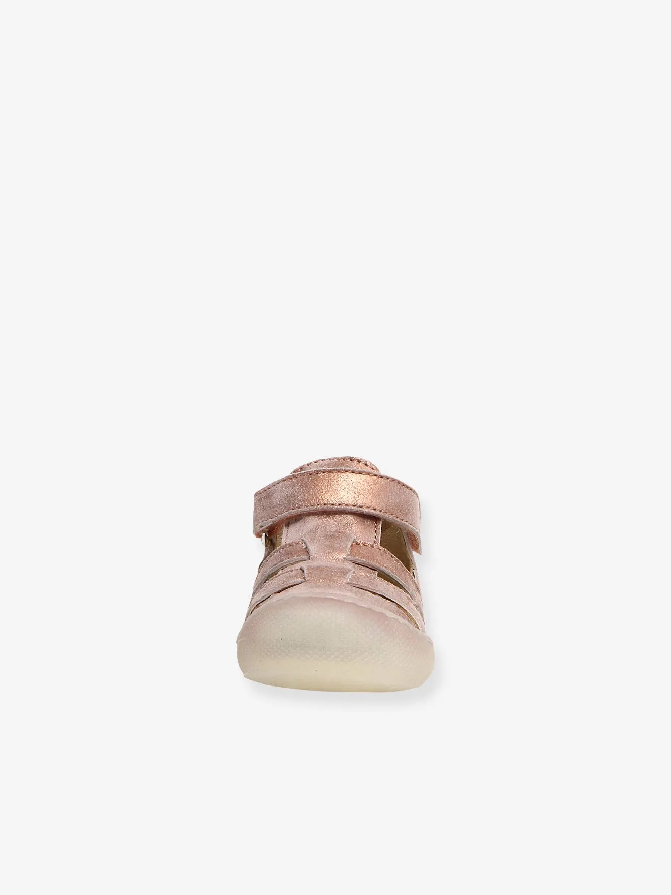 Semi-Open Sandals for Babies, Bede by NATURINO®, Designed for First Steps - gold
