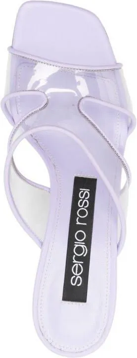 Sergio Rossi Sr Lunettes 85mm open-toe mules Purple