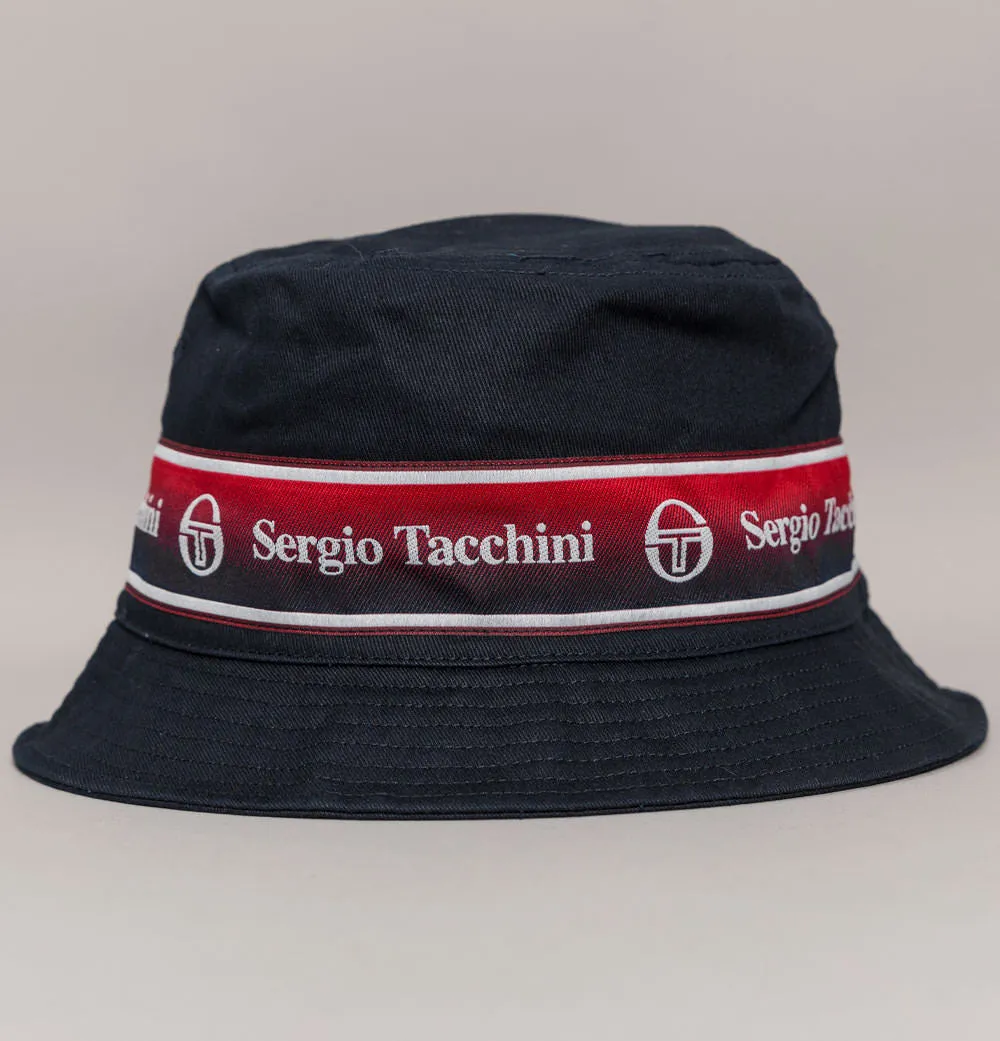 Sergio Tacchini Fivo Bucket Hat Navy Blue