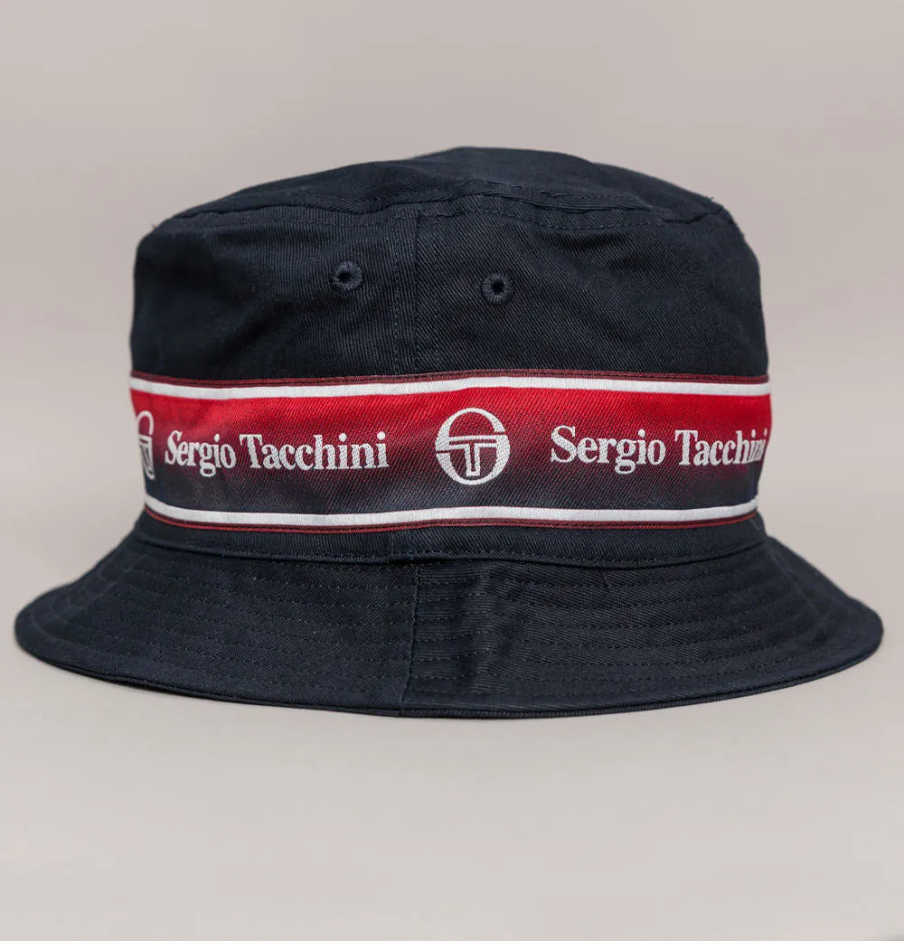 Sergio Tacchini Fivo Bucket Hat Navy Blue