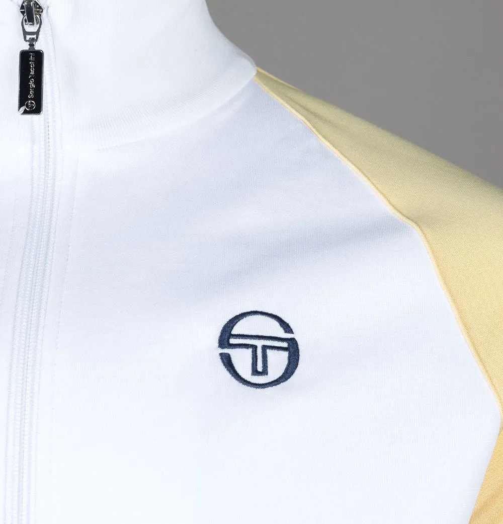 Sergio Tacchini Orion Tracksuit Top White/Golden Haze