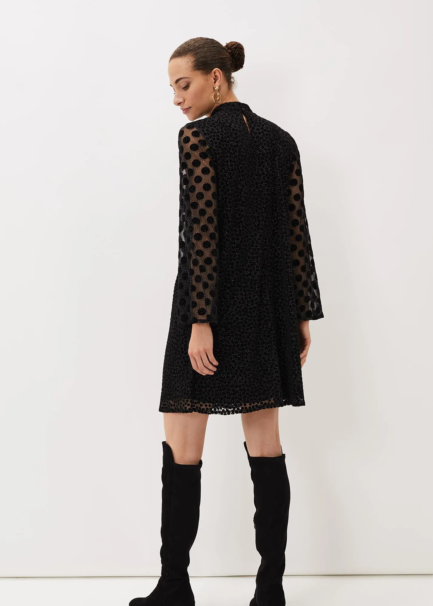 Sevina Spot Tunic Dress