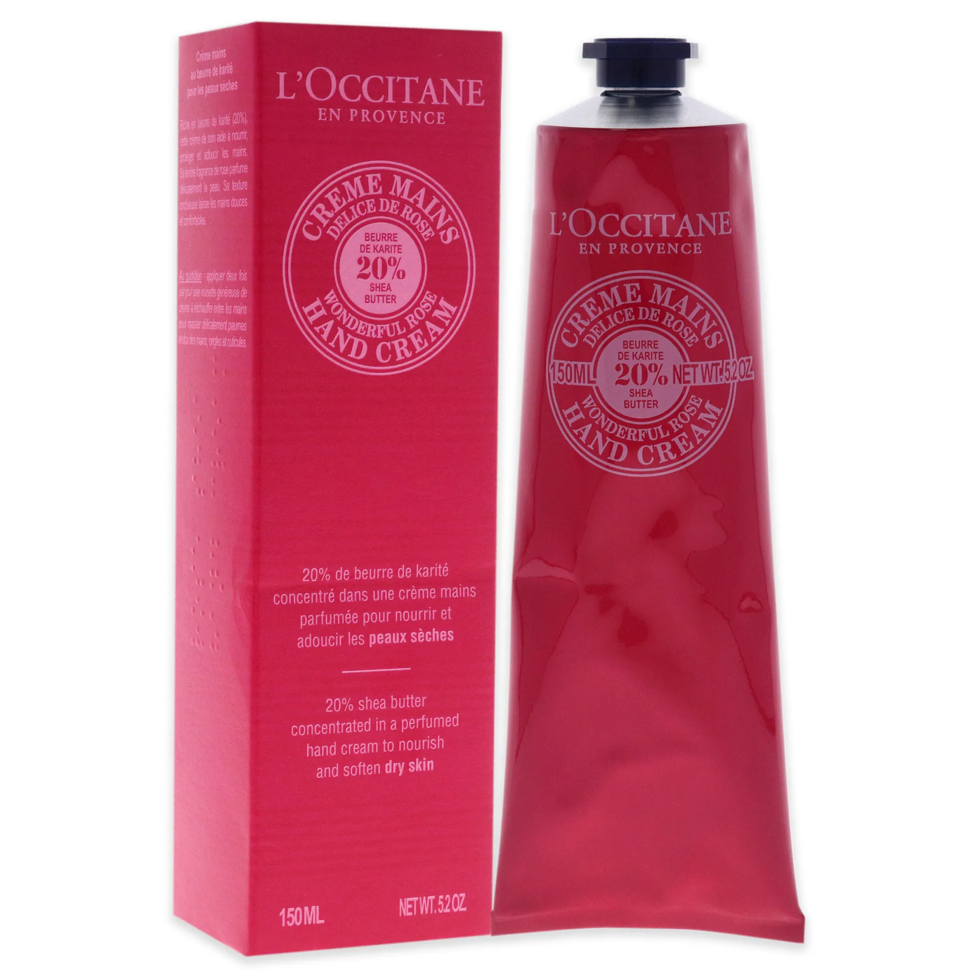 Shea Butter Wonderful Rose Hand Cream by LOccitane for Unisex - 5.2 oz Cream