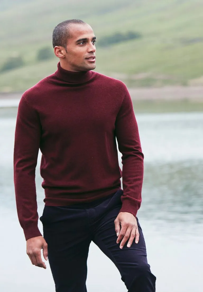Shiraz Cashmere Roll Neck Jumper