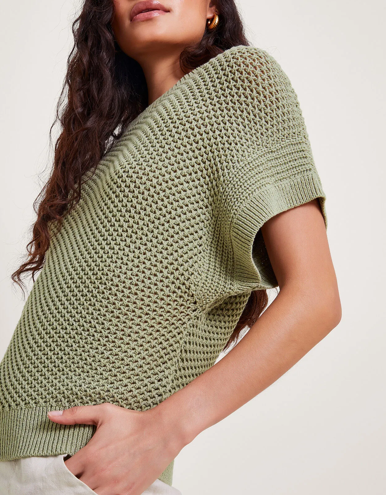 Sia Short Sleeve Jumper Green