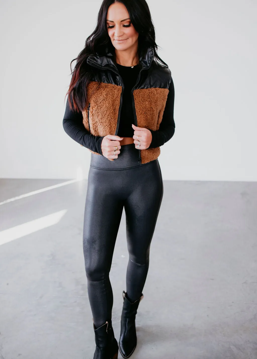 Siena Sherpa Puffer Vest