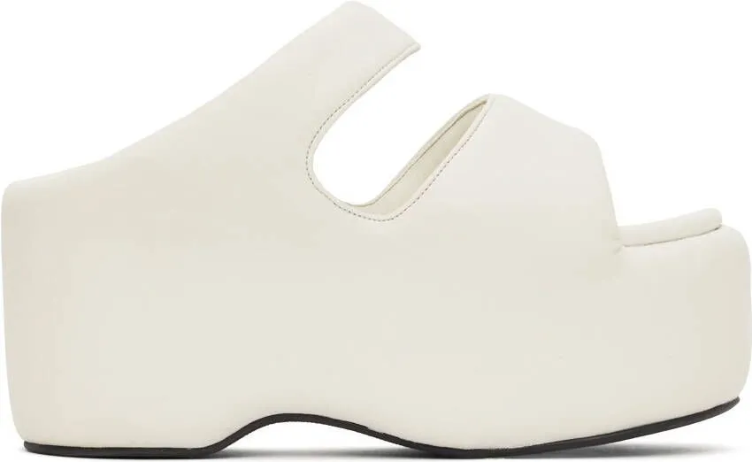 Simon Miller White Bubble Flat Sandals