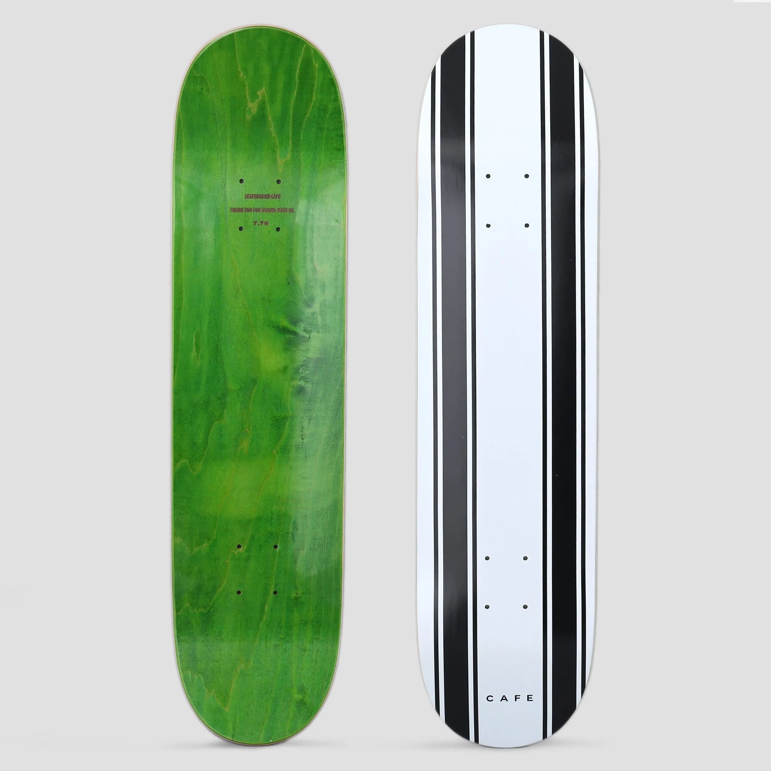 Skateboard Cafe 8.25 Stripe Deck White / Black