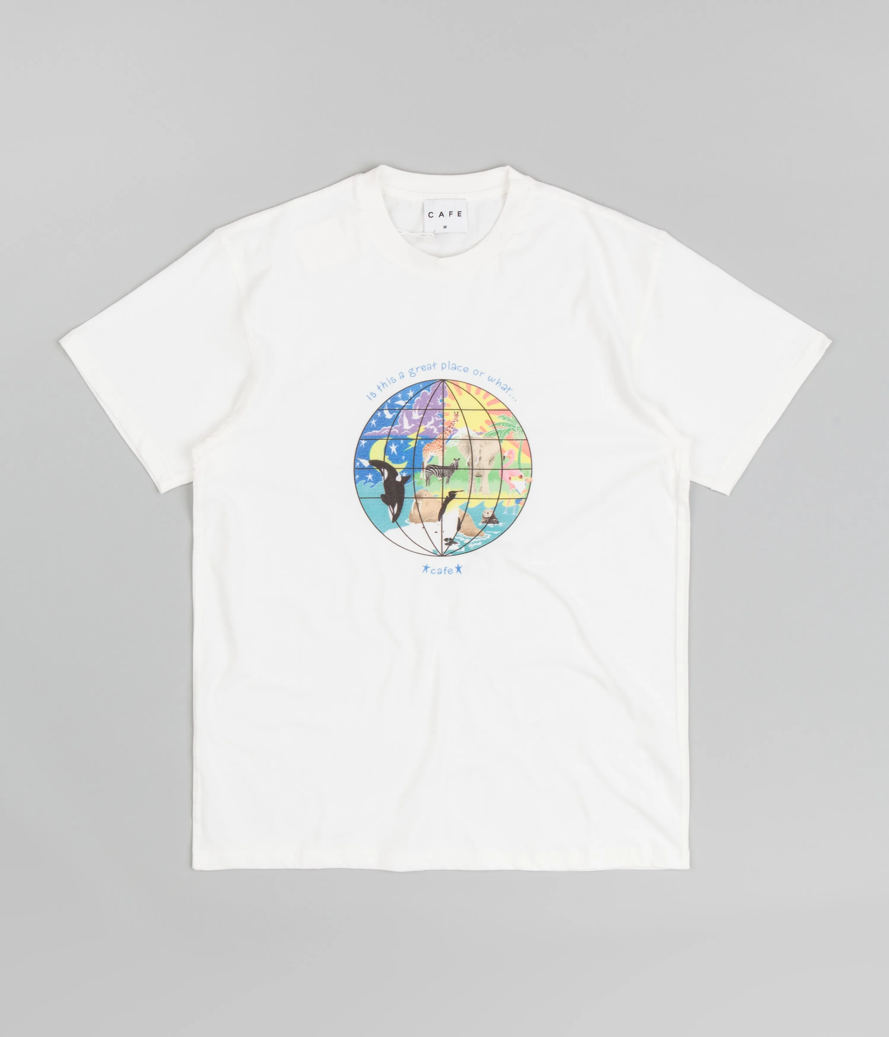 Skateboard Cafe Great Place T-Shirt - White