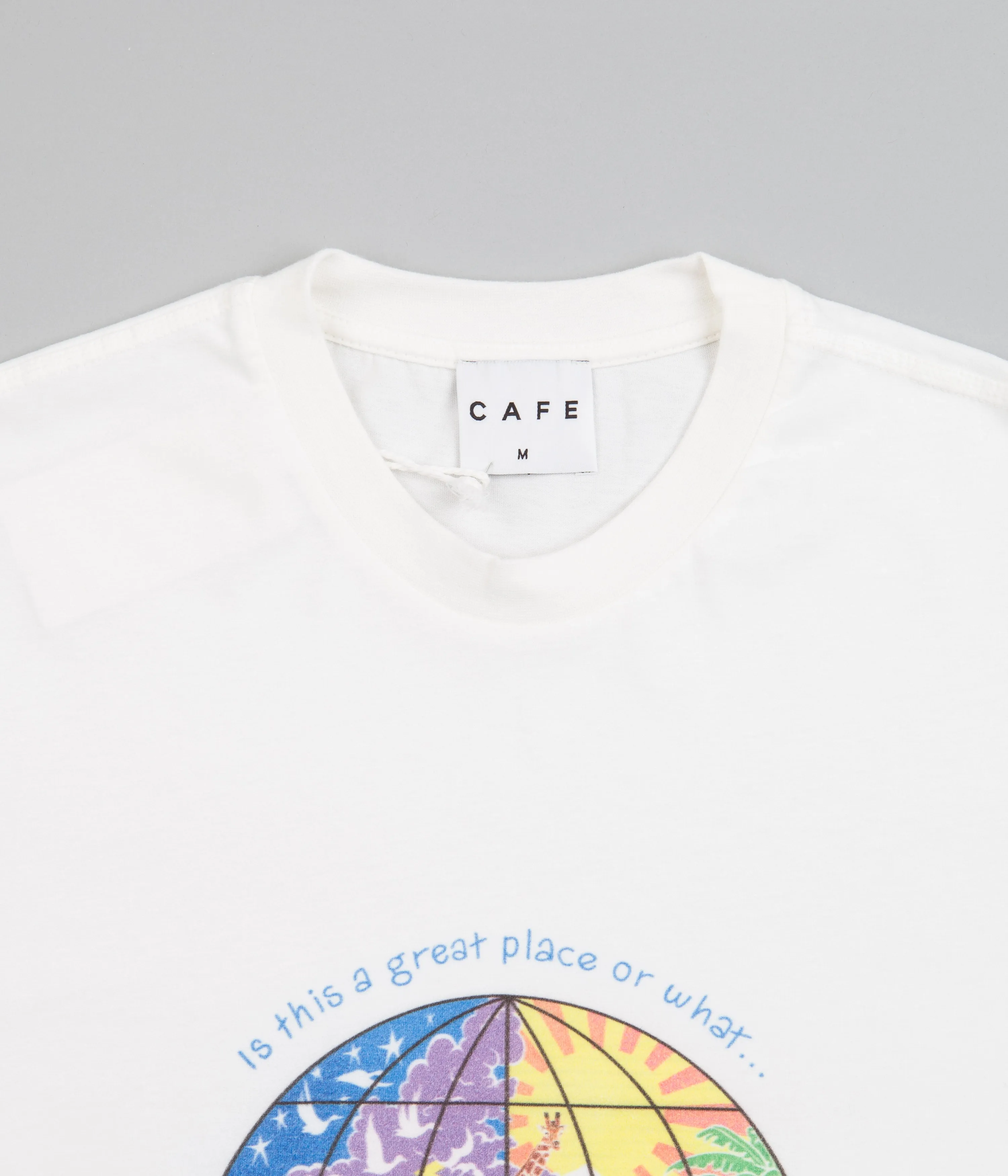 Skateboard Cafe Great Place T-Shirt - White