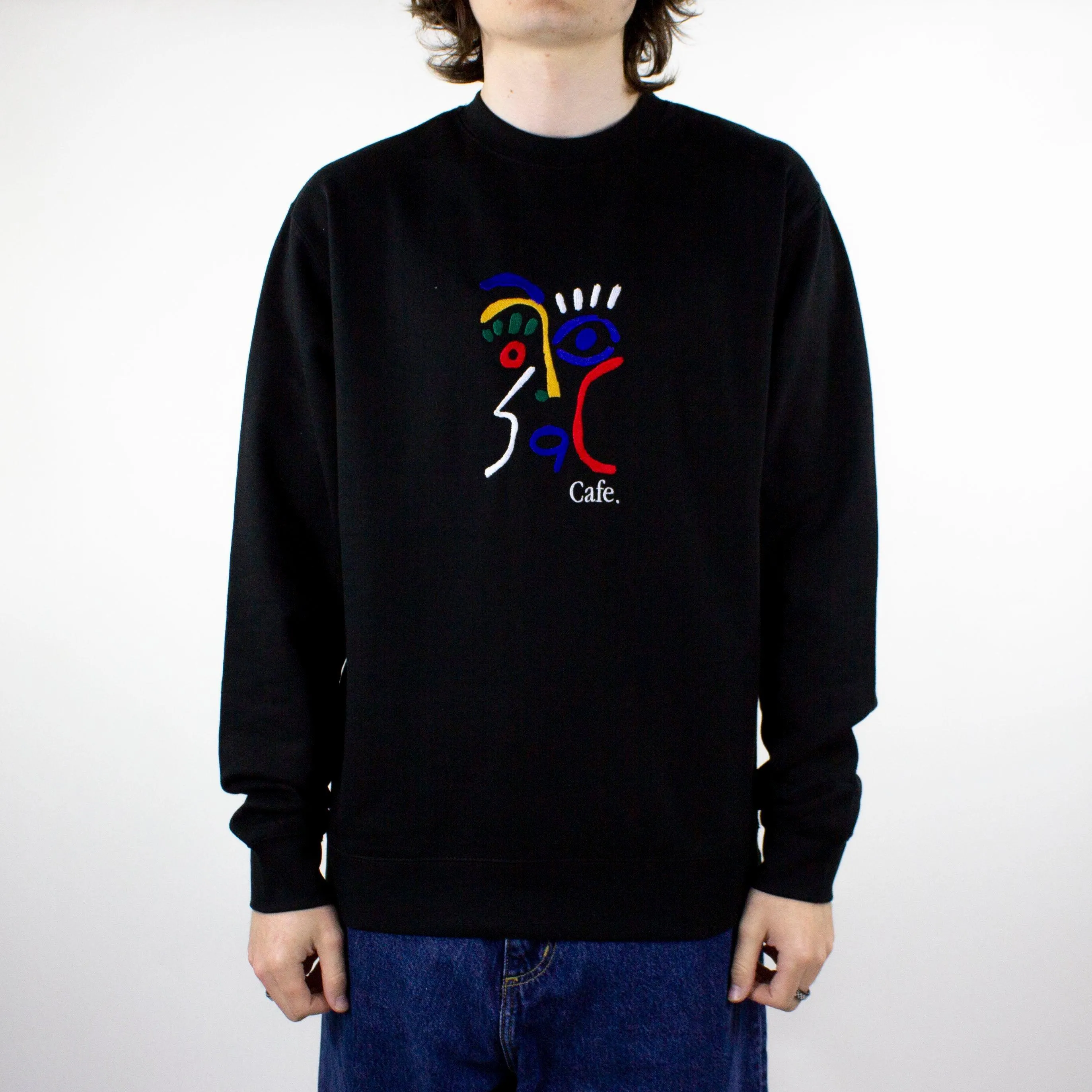 Skateboard Cafe Marcello Crewneck - Black exclusive at Remix