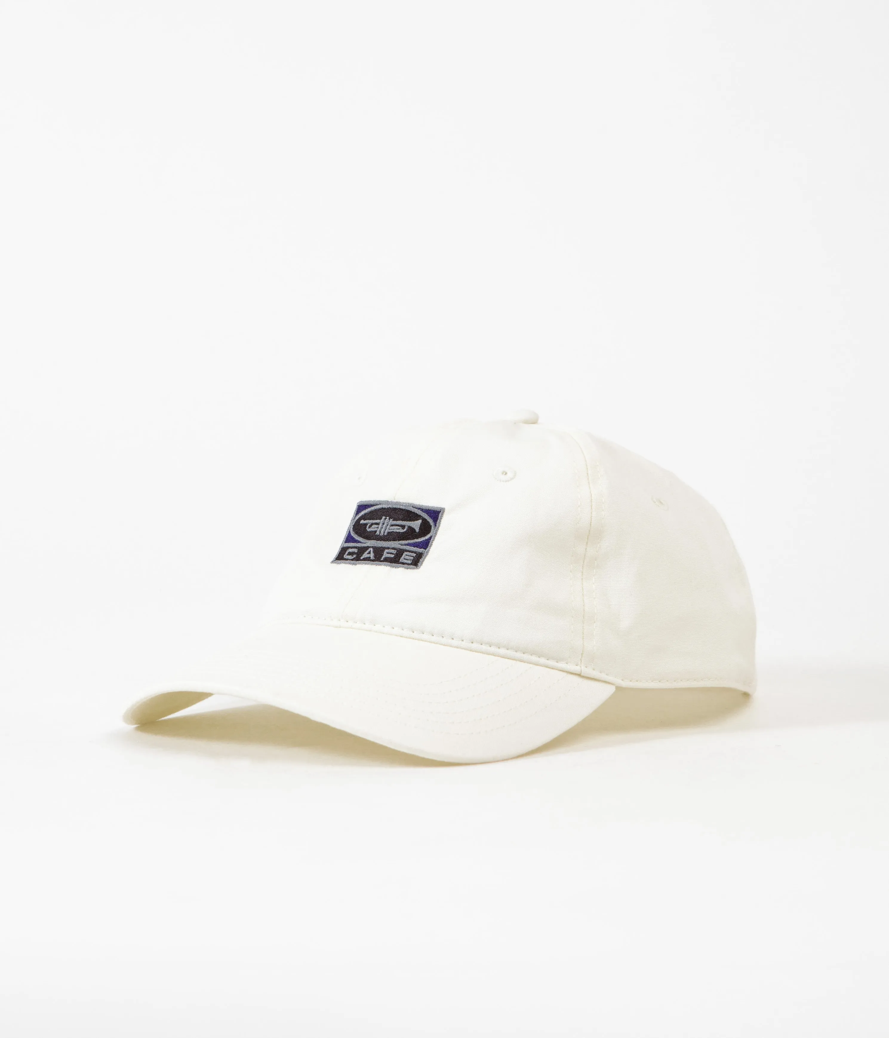 Skateboard Cafe Trumpet Logo Cap - White