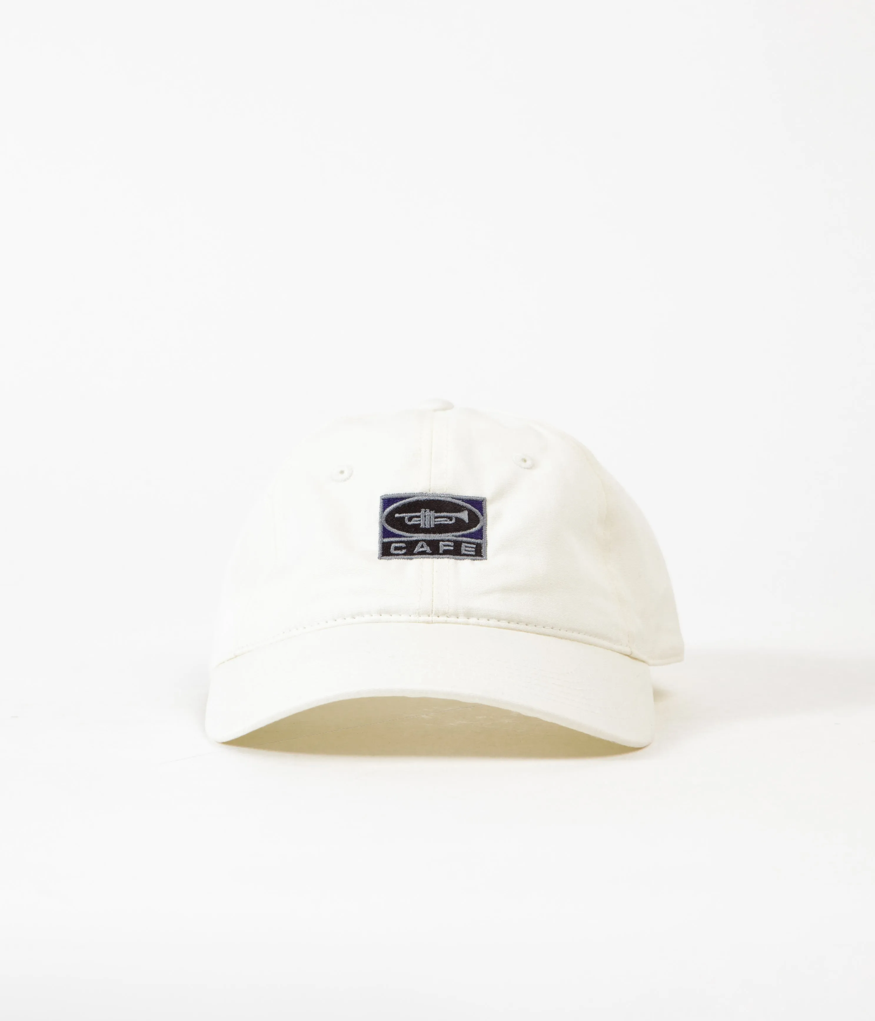 Skateboard Cafe Trumpet Logo Cap - White