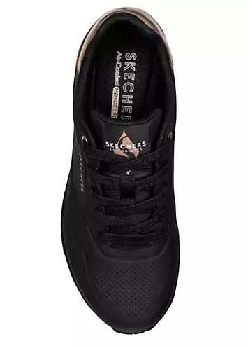 Skechers Black Durabuck Uno 41 Golden Air Trainers | Kaleidoscope