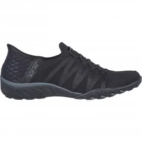 Skechers Breathe-Easy Roll-With-Me | Black | Ladies Sports Casual Trainers