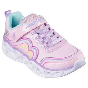 Skechers Kids' Heart Lights - Retro Hearts Junior Light Up Trainers Light Pink / Multi - SS24