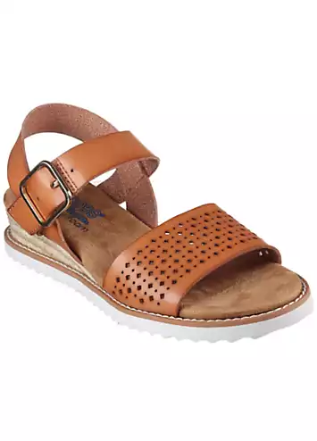 Skechers Ladies Natural Desert Kiss Sandals | Grattan