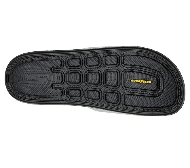 Skechers Men White-Black Casual Slippers