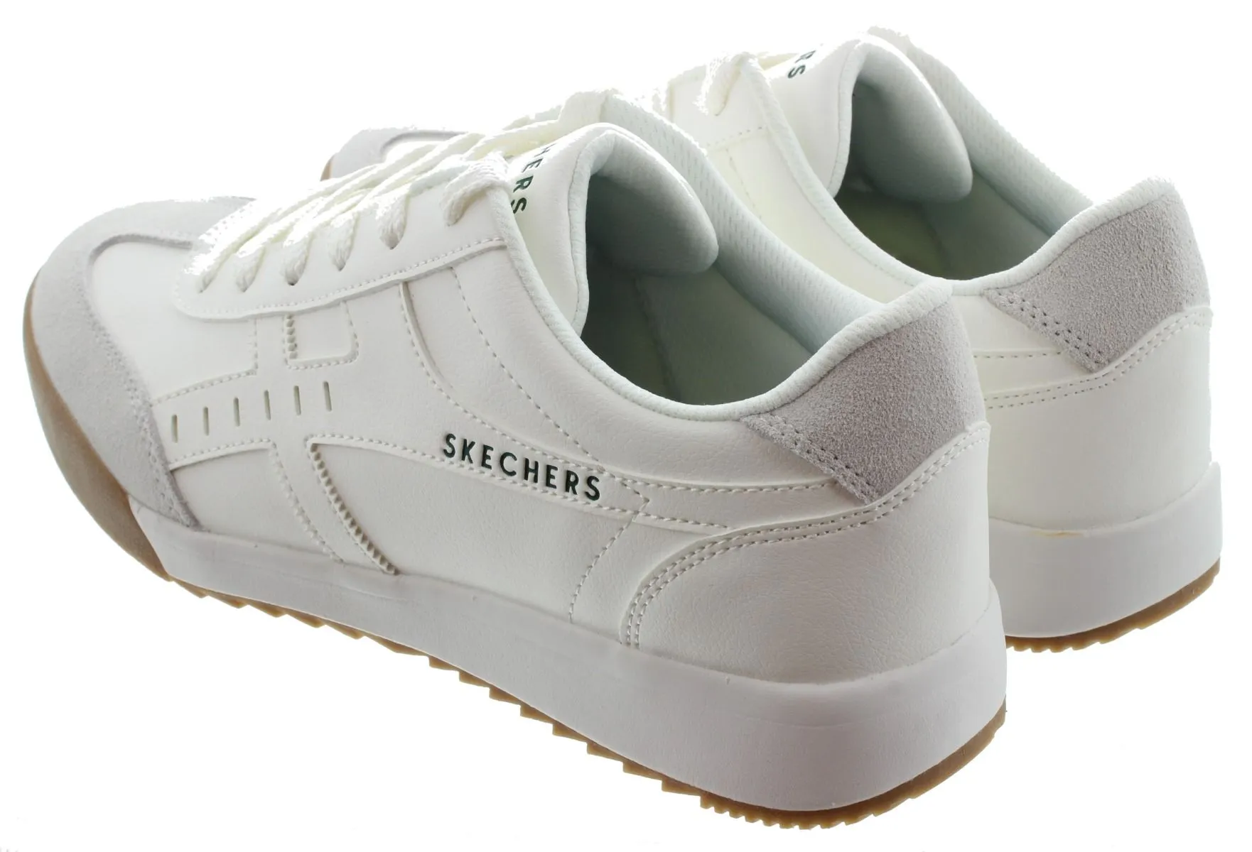SKECHERS Mens 183280 Zinger Trainers In White