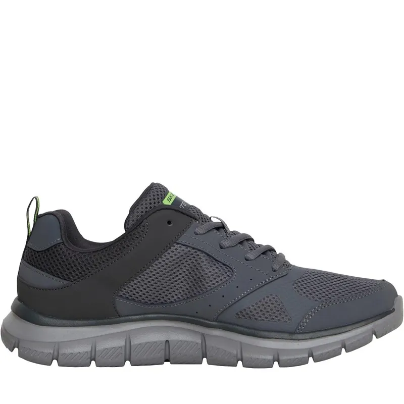 SKECHERS Mens Track Syntac Trainers Charcoal